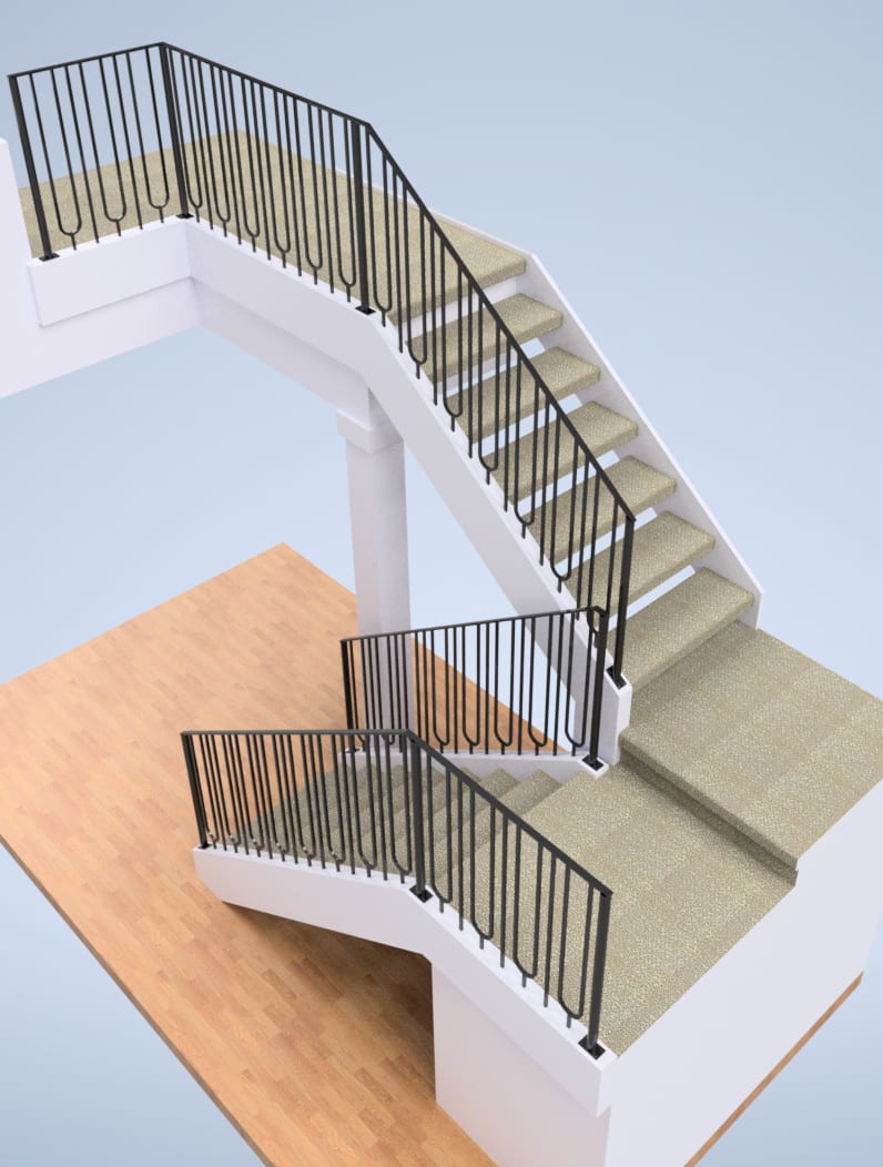 Interior Stair & Railing — Project VI